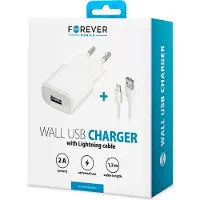 Forever vegglader TC-01 med iPhone lightning-kabel - 2 A