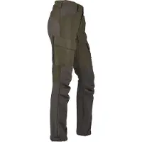 Härkila Scandinavian Trousers Women Willow Green/Deep Brown 36/32"