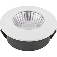 Sigor LED innfelt takspot Diled, Ø 6,7 cm, Dim-To-Warm, hvit