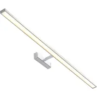 LINDBY LED-speillampe Jukka, 120 cm, krom, metall, IP44