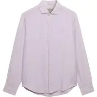 Superdry Riviera Linen Skjorte Med Lange Ermer