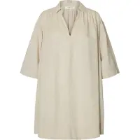 Selected Luisa-talia Linen Blend 3/4 Ermet Kort Kjole