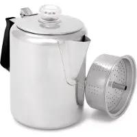 GSI Rustfritt Stål Silikon Glacier Kaffetrakter Med Håndtak 9 Kopp
