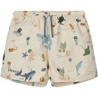 Liewood Badeshorts - Aiden - UV40+ - Sea Skapning/Sandy - - 4 år (104) - Badetøy