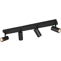 Reality Spotlight Taryn, matt svart, lengde 62 cm, 4 lyskilder, GU10