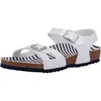 Birkenstock Sandaler - Rio - Nautical Stripes White - - 26 - Sandals