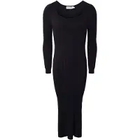Hound Kjole - Rib - Viskose/Nylon - Svart - - 14 år (164) - Kjole