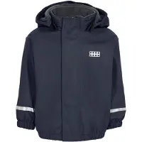 Lego Wear Regnjakke m. Fleece - LWJunin - Navy - - 1½ år (86) - Regnjakke