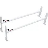 Vevor Takstativ for varebiler, 2 stigestativer i legert stål, justerbare fra 1200–2000 mm, 227 kg kapasitet, takstativ kompatibelt med varebiler i full størrelse med takrenner, Chevrolet Express, GMC