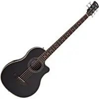 Gear4Music Roundback Elektroakustisk 5-strengs bassgitar fra svart