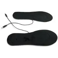 INF Oppvarmede innleggssåler med temperaturkontroll Black 35-41