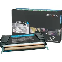 Lexmark Tonerkassett cyan Return Prog High Yield 10.000 sider