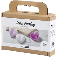 Creativ Company Mini DIY Kit Såpefremstilling, Hjerter, pink