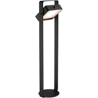 Nordlux Solar-LED-gatelampe Saulio, svart, aluminium, IP44