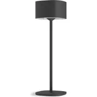 Calex LED-bordlampe Serino, svart, aluminium, 2700 K