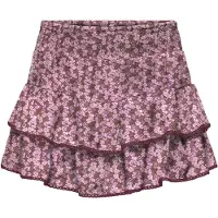 Kids Only Skjørt - Viskose - KogGlow - Rose Brown/Småaktig Flowe - - 12 år (152) - Skjørt