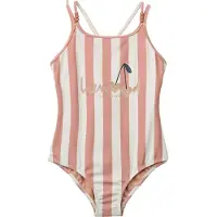 Liewood Badedrakt - Suna - UV40+ - Coral Blush/Creme De La Creme - - 5 år (110) - Badetøy