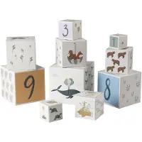 Sebra Stableboks - Verden av - 10 stk. - Beige - - OneSize - Stableleker