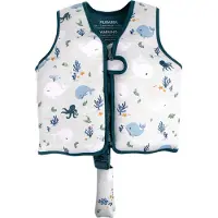 Filibabba Svømmevest - 5–6 år - UV50+ - Christians Whale Fortell - - OneSize - Svømmevest