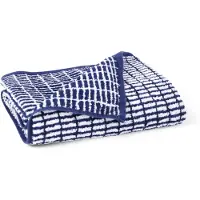 Juna bambus håndkle - Bambus/bomull - Badehåndkle 70x140 cm - Nuance Blå/hvit
