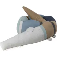 Sebra Pute - Strikket - 190 cm - Sleepy Croc - Dusty Blue Mix - - OneSize - Pute