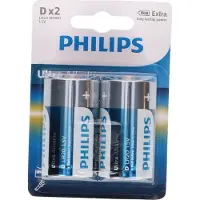 Philips ExtremeLife+ LR20E2B - Batteri 2 x D - Alkalisk