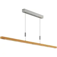 Quitani LED-pendellampe Nora, eik natur, lengde 158 cm
