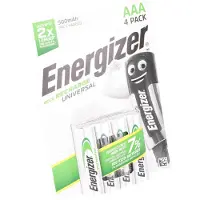 Energizer Batteries AAA/LR03 Rechargeable Ni-Mh 500mAh 4-pack