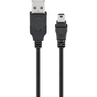 Wentronic goobay - USB-kabel - mini-USB type B hann til USB hann - 1 m - svart