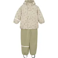 CeLaVi Regntøy m. Seler/Fleece - Resirkuler PU - White Pepper m. - - 70 - Regntøy