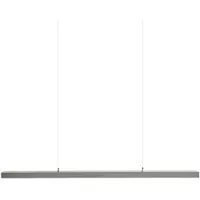 Arcchio LED-pendellampe til kontor Jolinda, sølv, 118 cm, opp/ned