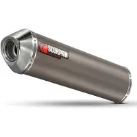 Scorpion Exhausts Factory Oval Titanium/stainless Steel Er-6 N/f 06-11 Ikke-homologert Slip-on Lyddemper