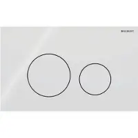 Geberit Sigma40 betjeningplade - Til dobbeltskyl round Sort mat
