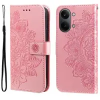 Mtp Products Xiaomi Redmi Turbo 5 Max Mandala Series Lommebok-deksel - Rosa
