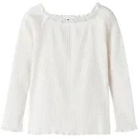 Name it Genser - NkfForta - Rib - Vugge Rosa/Bright White - - 9-10 år (134-140) - Genser