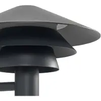 LUCANDE utendørs LED-vegglampe Montaro, antrasitt, IP54 med sensor