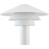LUCANDE LED-gatelampe Montaro, 110 cm, hvit, IP54