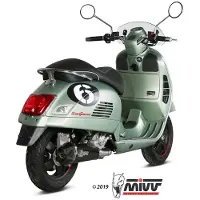 MIVV Delta Race Piaggio Vespa Gts 300 2008-20 P.008.ldrb Homologert Komplett Linjesystem