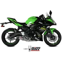 MIVV Oval Kawasaki Ninja 650/z650 2017-23 K.044.l4c Homologert Komplett Linjesystem