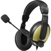 Logilink HS0011A, Koblet med ledninger (ikke trådløs), Samtaler/musikk, 20 - 20000 Hz, 215 g, Hodesett, Sort