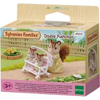 Sylvanian Families - Double Barnevogn - 4533 - - OneSize - Dukkevogn