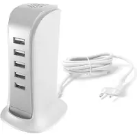 Dudao ladestasjon med 5 USB-porter og 25 W effekt