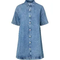 Pieces Pcsky A-linjeformet Denim Minikjole