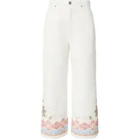 Weekend Max Mara for woman. 2615131012600 White Adunco Wide-Leg Pants (40), Casual, Cotton