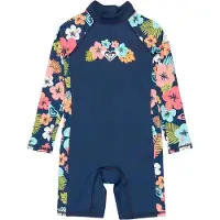 Roxy Morning Flower Langermet Shorty-våtdrakt Med Glidelås Bak For Junior