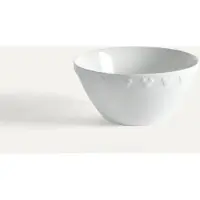 Fyrklövern Mickey Mouse Iconic skål 14 cm, Klassisk hvit