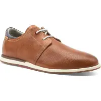 Pikolinos for man. M8W-6429 Saler brown leather shoes (45), Flat, 1 to 3 cm, Laces, Casual, Classic