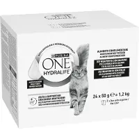 Purina One Hydralife kattedrikk 24 x 50 g - Blandet pakke (2 varianter)