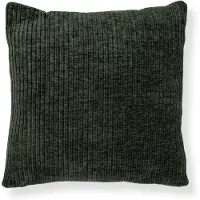 Borg Living Pyntepute 45x45 cm - Mørkegrønn sofapute med fløyelslook - Myk pute til sofaen -