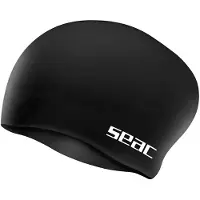 Seac Badehette - Silikon - Chignon - Junior - Svart - - OneSize - Badehette